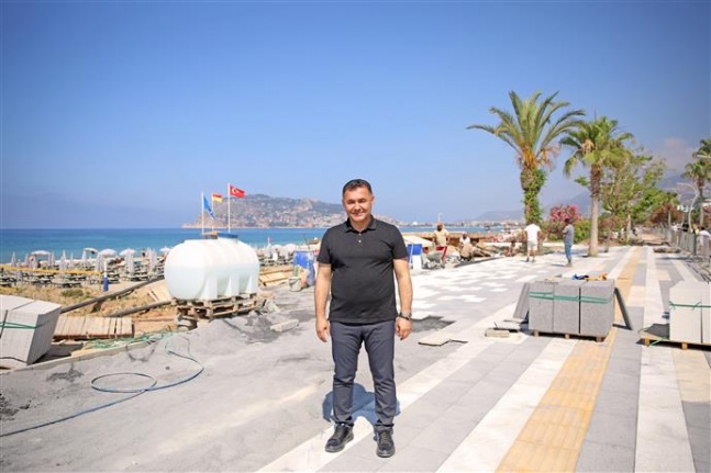 Oba- Tosmur arası sahil düzenlemesi başladı