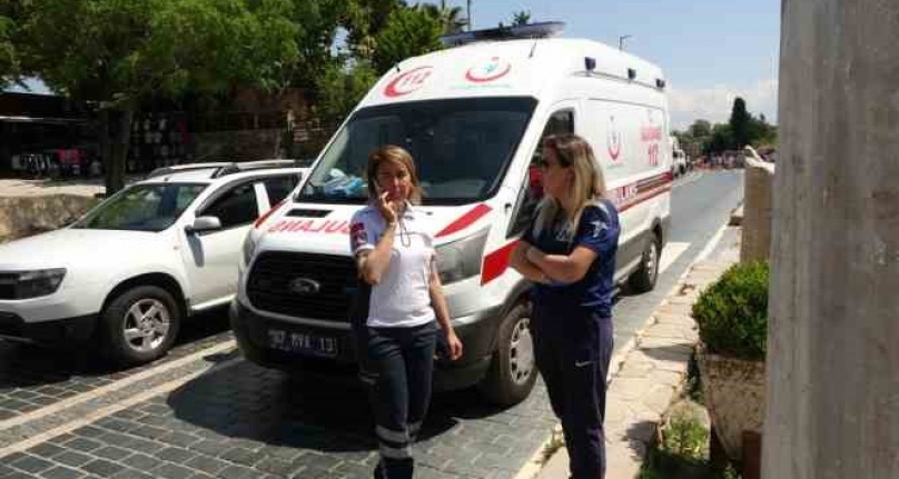 Side Antik Kenti'nde eylem yaptılar, ambulansa bile yol vermediler