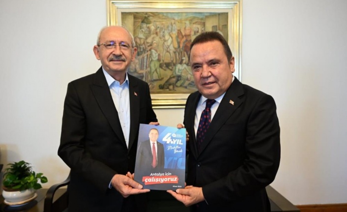 Başkan Böcek, Kılıçdaroğlu ile Antalya ve Türkiye gündemi hakkında görüş alışverişinde bulundu