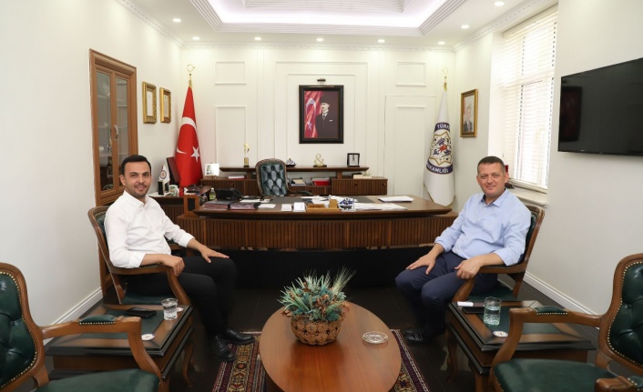 Başkan Toklu'dan Kaymakam Ürkmezer'e ziyaret
