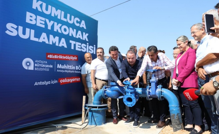 Sulama birliklerinin elektrik maliyetlerinin yüzde 85’ini büyükşehir karşılıyor