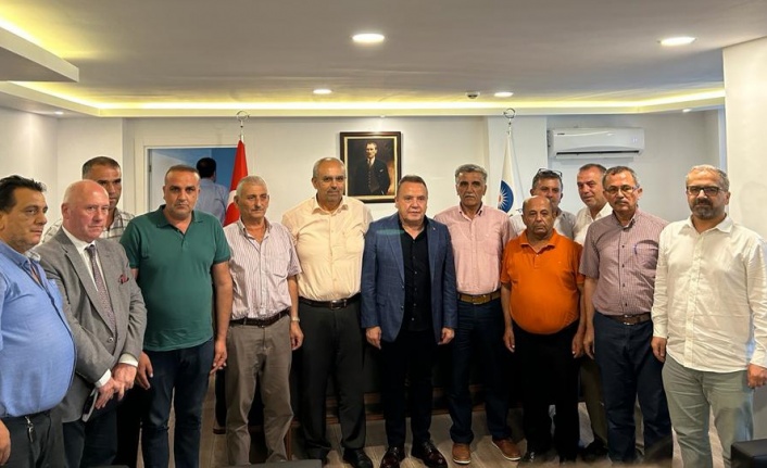 Yılmaz, Böcek'le ulaşım esnafının sorunlarını görüştü