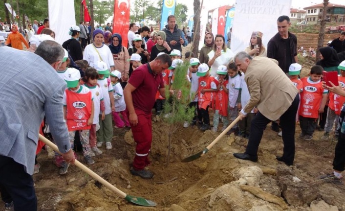 ‘Milli Ağaçlandırma Günü’nde Manavgat yangın bölgesinde ağaç dikimi yapıldı