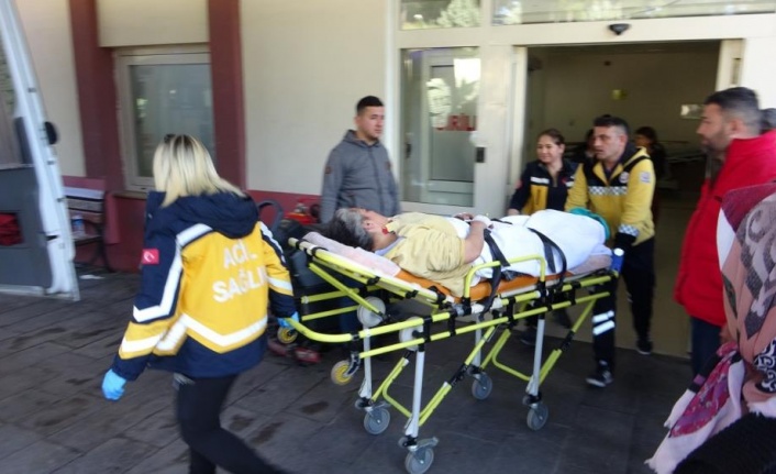 Eşine yardım etmek isterken ayağından oluyordu