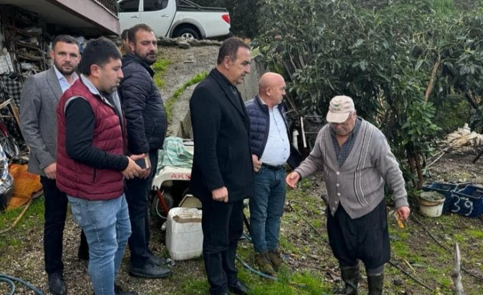 MHP Alanya'dan selden zarar gören üreticilere ziyaret