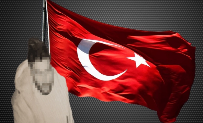Alanya’da Türk bayrağını bıçakla kesen şahıs tutuklandı