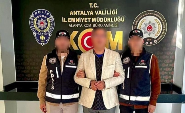 Kırmızı bültenle aranan şahıs Alanya'da yakalandı