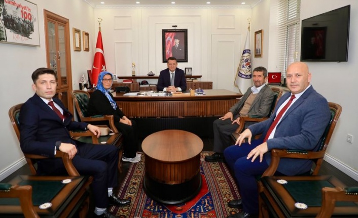 Şehit Fatih Uysal'ın ailesinden Kaymakam Ürkmezer'e ziyaret