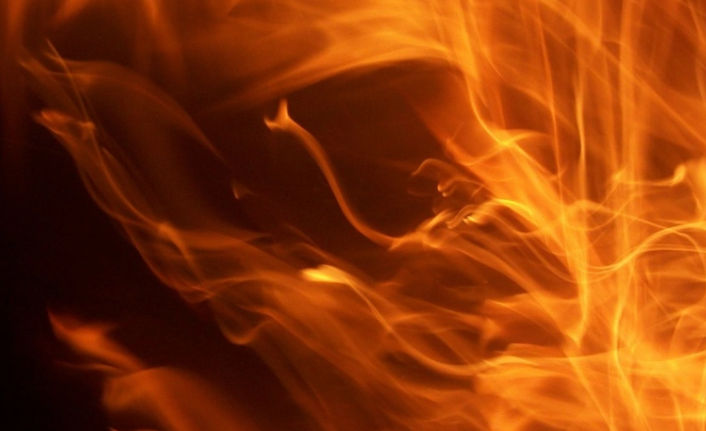 Alanya'da alev alan araçtan son anda çıktı