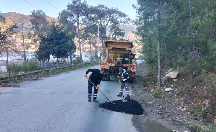 Alanya kırsalında yoğun mesai