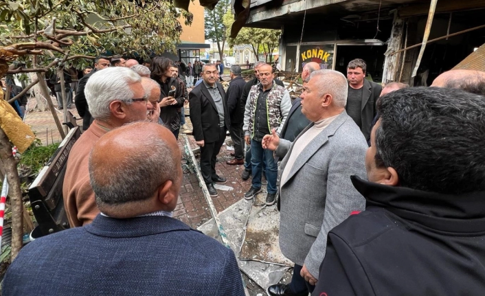 Şahin'den zarar gören esnaflara destek sözü