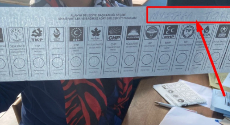 Alanya'da seçmen tepki gösterince sandıktan Toklu çıktı