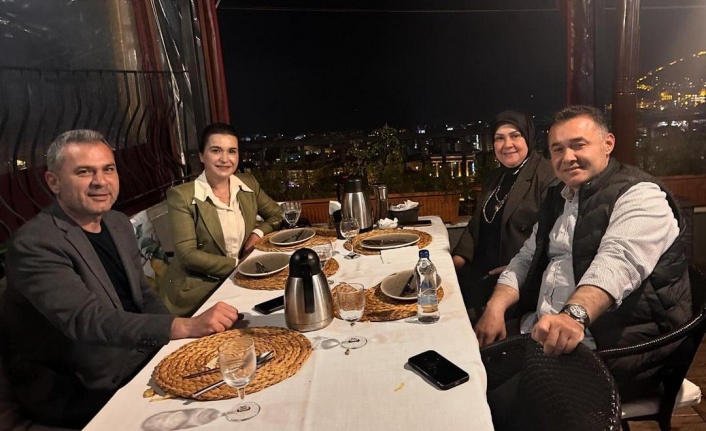 Yücel ve Tavlı çifti çayda buluştu