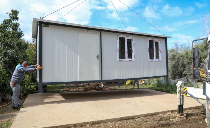 Alanya Belediyesi'nden konteyner ev desteği