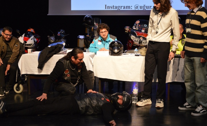 Kask ve koruyucu ekipmanın önemi anlatıldı