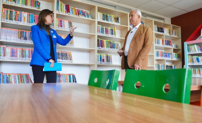 Mahmutlar Kütüphanesi yeni yerinde hizmete başladı