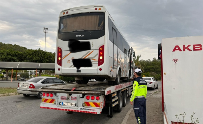 Alanya'da korsan servise ceza