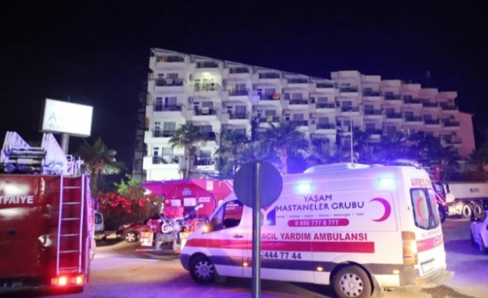 Alanya'da lüks otelde yangın paniği
