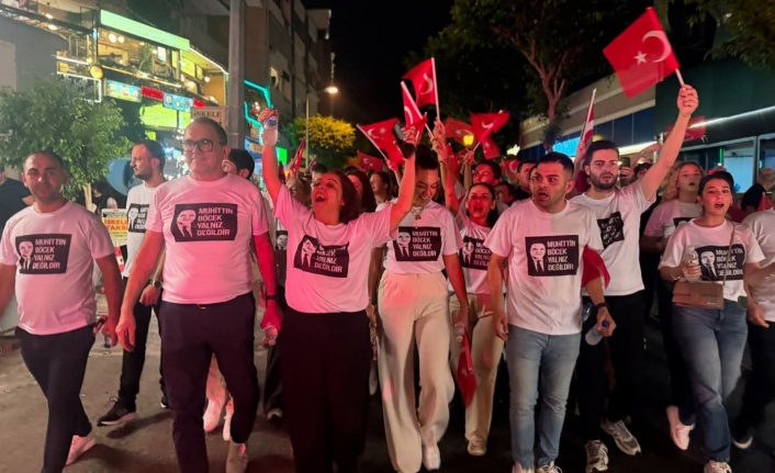 Alanya'daki kutlamalarda siyasi slogan tepkisi