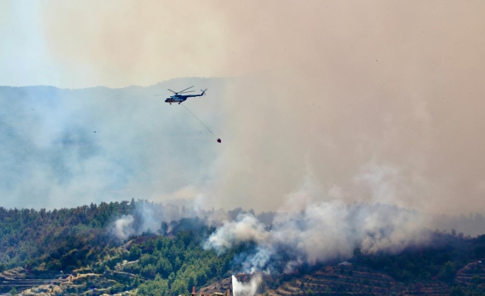 Alanya yangını söndürmek için seferber oldu