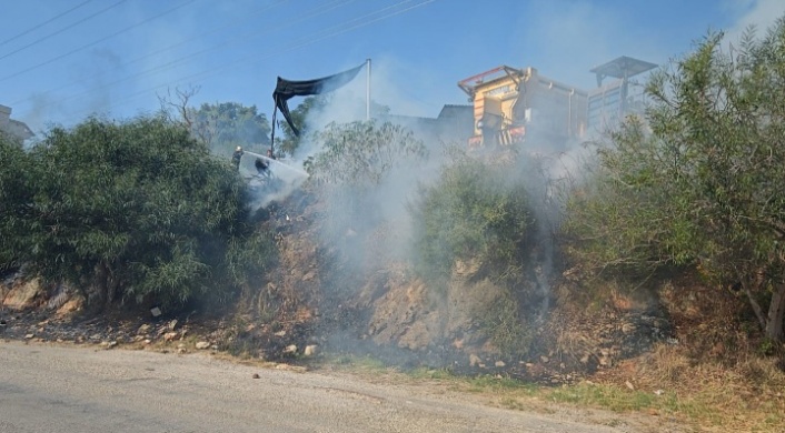 Alanya'da patlama! Siyah dumanlar kapladı