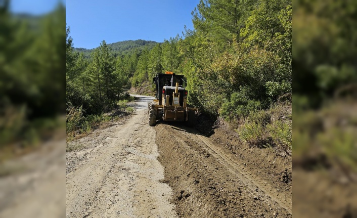 Alanya kırsalında yoğun mesai