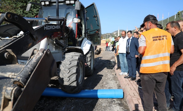 Atatürk Caddesi'nde çalışmalar başladı