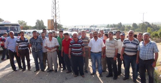 Silifke'de Minibis Şoförlerinin Protesto Eylemi 