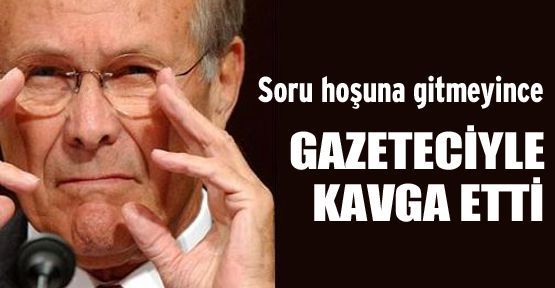 Gazeteci ile kavga etti