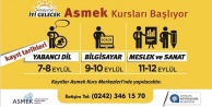 ASMEK KAYITLARI BAŞLADI