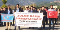 ALAADDİN KEYKUBAT ÖĞRENCİLERİNDEN TÜRKMENDAĞI PROTESTOSU