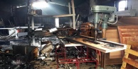 MOBİLYA ATÖLYESİNDE KORKUTAN YANGIN
