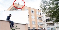 5 KATLI BİNANIN ÇATISINDA İNTİHAR TEŞEBBÜSÜ