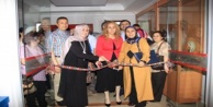 TANRISEVEN HALK EĞİTİM MERKEZİ SERGİ AÇILIŞINA KATILDI