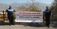 SICAKTA PANKARTLI HIRSIZ UYARISI