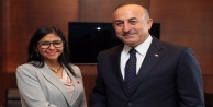 Çavuşoğlu, Venezuela Dışişleri Bakanı  ile bir araya geldi