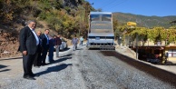 Alanya Akçatı’ya emisyonlu asfalt