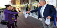 Şahin kandil simidi ikram etti