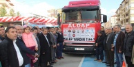 Alanya’dan Halep’e 3 yardım TIR’ı
