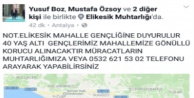 Muhtardan Alanya'yı şok eden paylaşım
