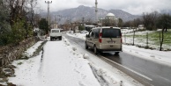Dolu yağdı, şehir beyaza büründü