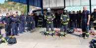 İtfaiye erlerine eğitim veriliyor