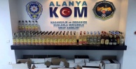 Alanya'da kaçak içki baskını