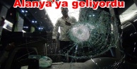 Yolcu otobüslerine taşlı saldırı