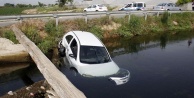 Aracı kanala düştü, bırakıp kayıplara karıştı