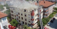 Çatıdaki yangın korkuttu