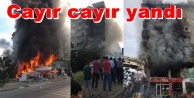Alanya'da korkutan yangın!