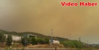 Yangının dumanı bölgeyi sardı