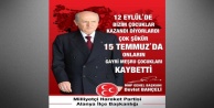 Alanya MHP'den 15 Temmuz afişi