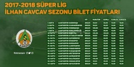 Alanyaspor maçlarının bilet fiyatları açıklandı